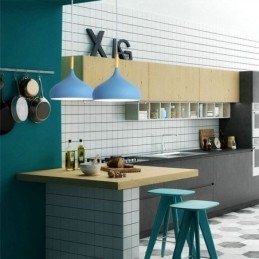 Luminária pendente moderna de alumínio Macaron Lamp Home Luz ajustável