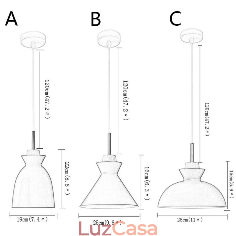 Luminária pendente nórdica cúpula de metal macaron cores lâmpada luz