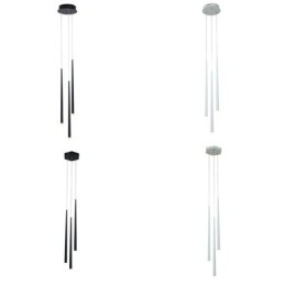 Luminária pendente moderna e simples em formato de cilindro, luminária de chuva de meteoros