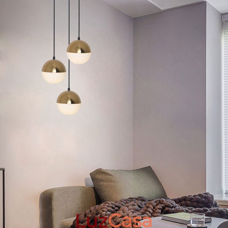 Nordic Ball Cluster Pendant Light Moderno Criativo Forma Redonda Lâmpada Iluminação