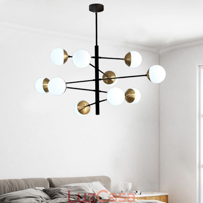 Luminária pendente contemporânea Magic Bean Sputnik Chandelier Lamp