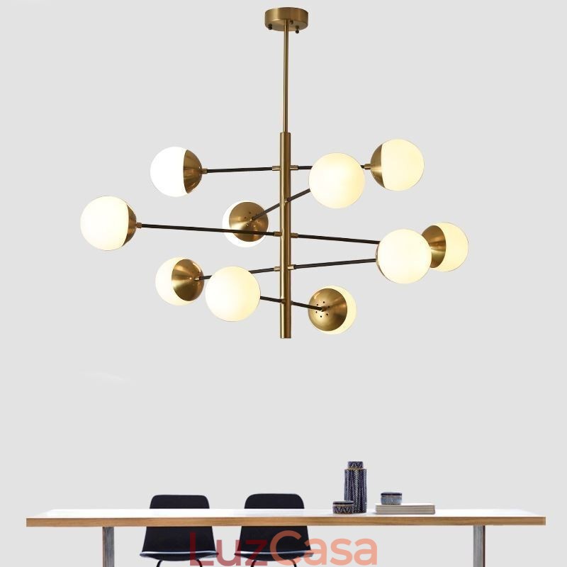 Luminária pendente contemporânea Magic Bean Sputnik Chandelier Lamp