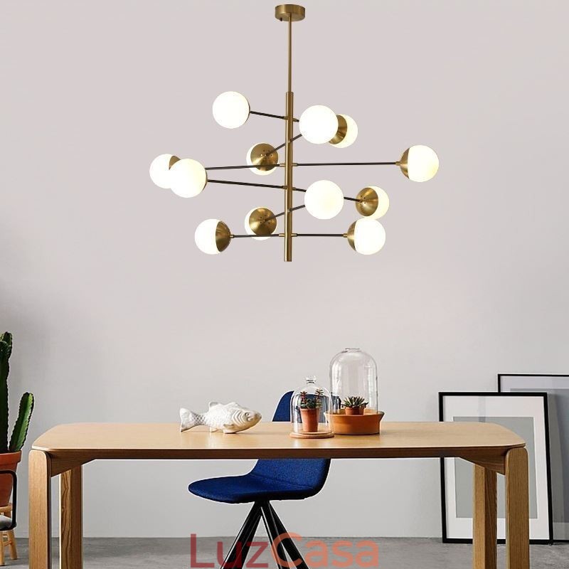 Luminária pendente contemporânea Magic Bean Sputnik Chandelier Lamp
