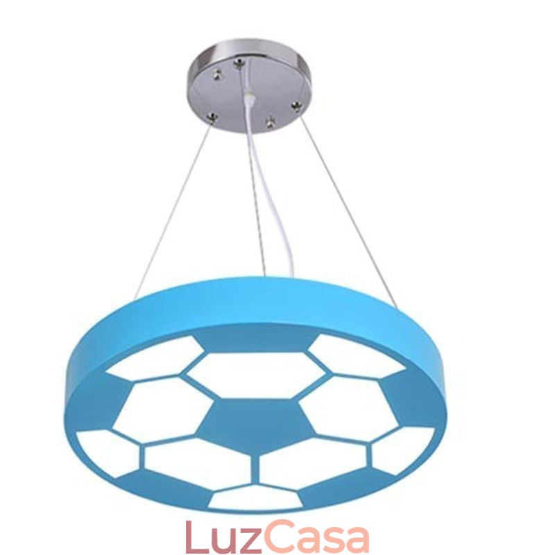 Luminária pendente criativa moderna para decoração de futebol