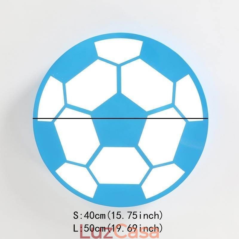 Luminária pendente criativa moderna para decoração de futebol