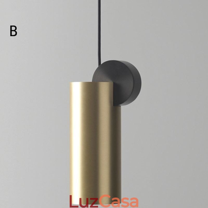 Luminária pendente moderna nórdica de acrílico, luminária geométrica de iluminação