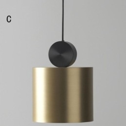 Luminária pendente moderna nórdica de acrílico, luminária geométrica de iluminação