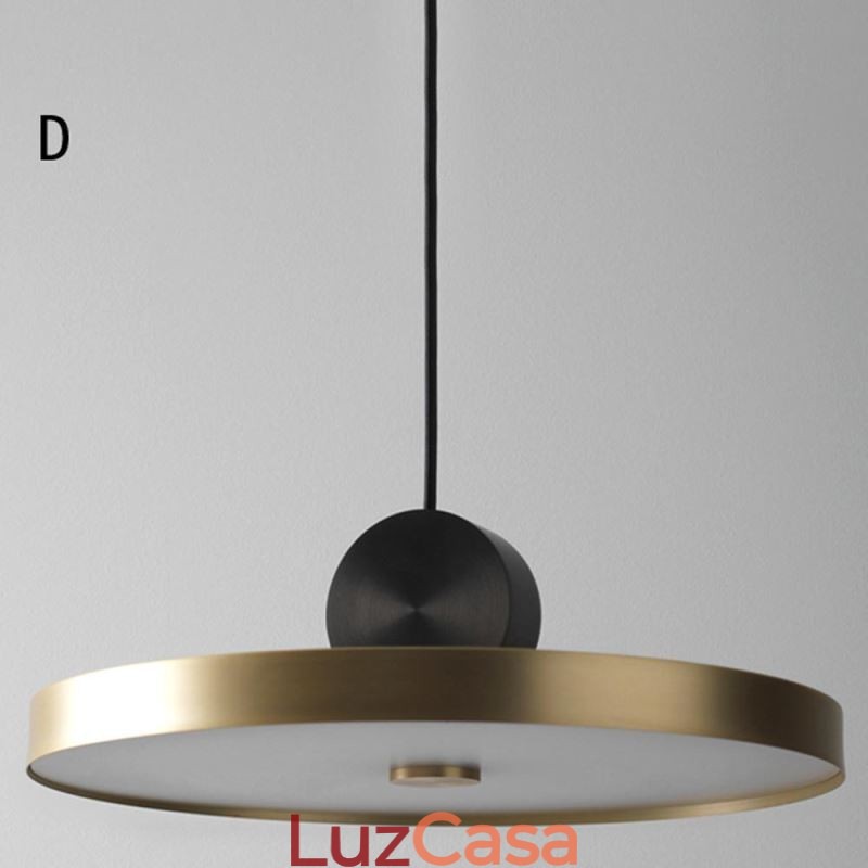Luminária pendente moderna nórdica de acrílico, luminária geométrica de iluminação