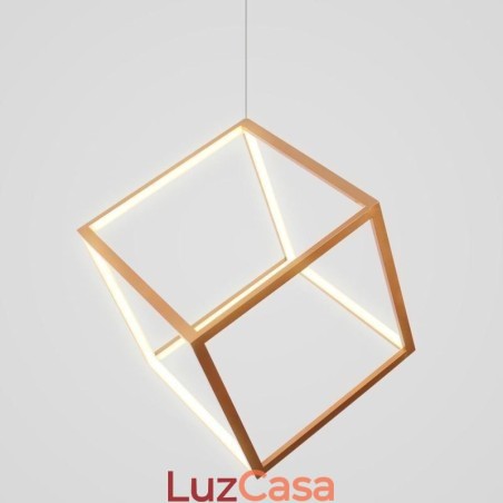 Luminária pendente pós-moderna geométrica dourada Luminária pendente pós-moderna geométrica dourada