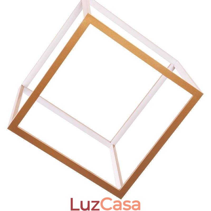 Luminária pendente pós-moderna geométrica dourada