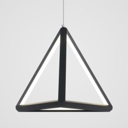 Luminária pendente pós-moderna, luz geométrica triangular, lâmpada criativa, iluminação