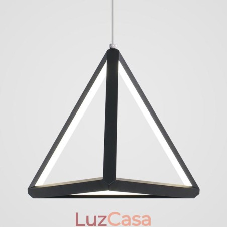 Luminária pendente pós-moderna, luz geométrica triangular, lâmpada criativa, iluminação