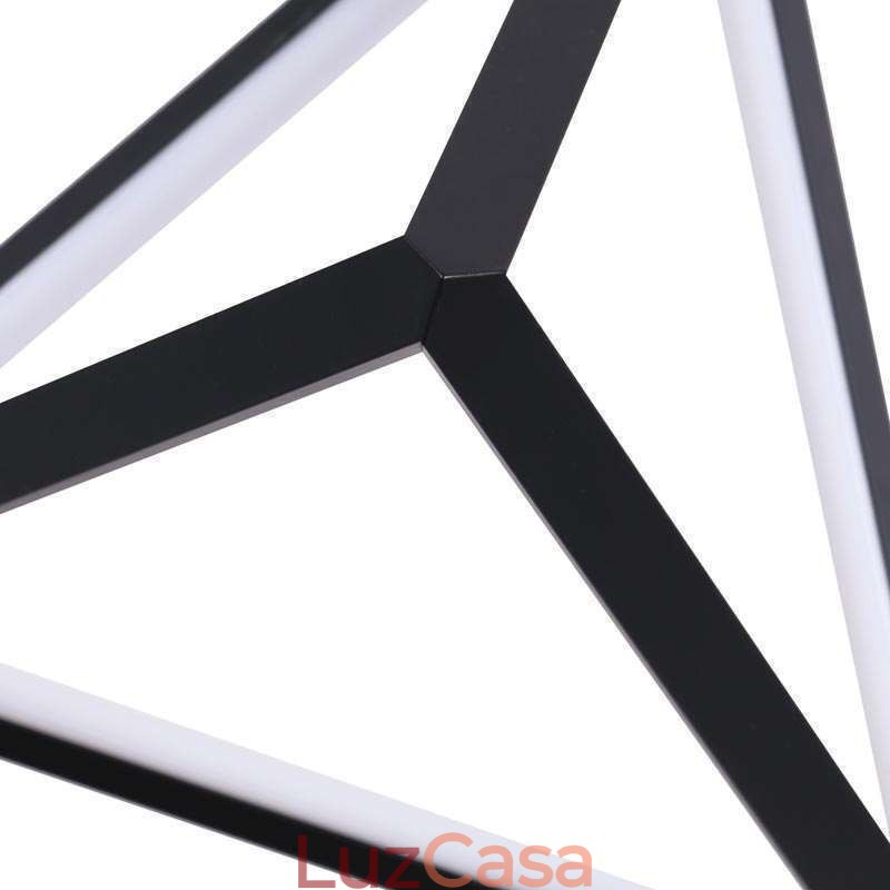Luminária pendente pós-moderna, luz geométrica triangular, lâmpada criativa, iluminação