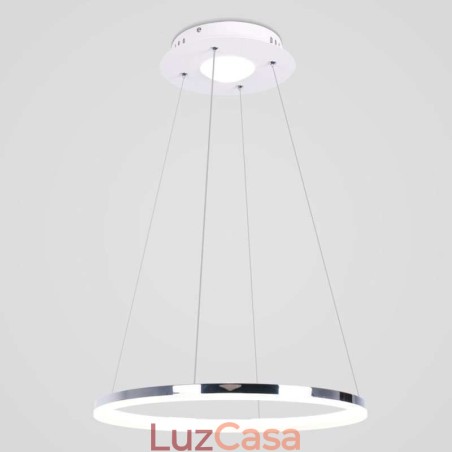 Luminária pendente moderna em acrílico circular 40cm Luminária pendente moderna em acrílico circular 40cm