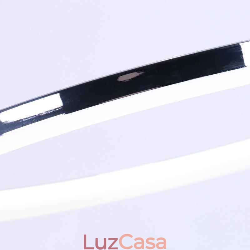 Luminária pendente moderna em acrílico circular 40cm