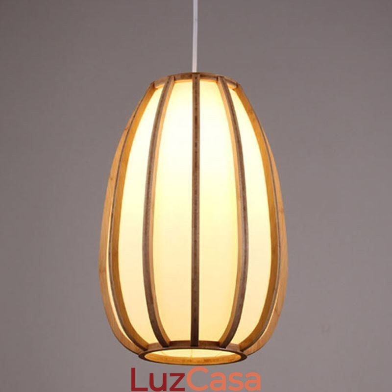 Luminária pendente de bambu Visual Comfort