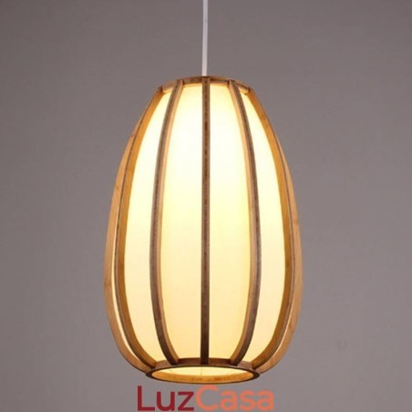 Luminária pendente de bambu Visual Comfort