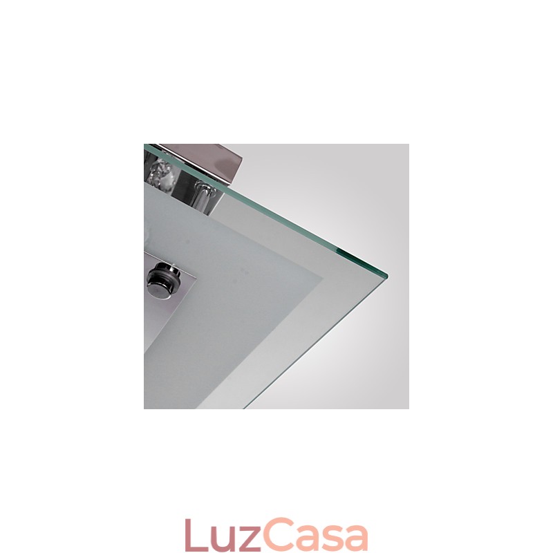 Luminária de teto moderna Crystal Living 5 luzes