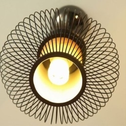 Luminária pendente de bambu nórdica requintada