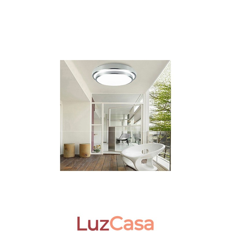 Luminárias embutidas redondas simples modernas diâmetro 35cm