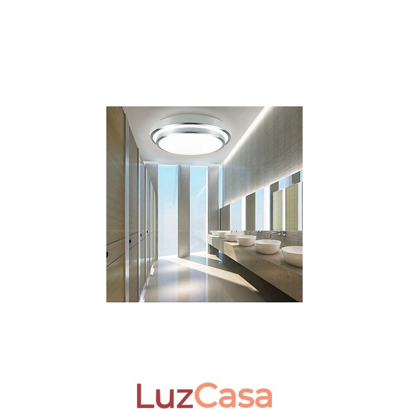 Luminárias embutidas redondas simples modernas diâmetro 35cm