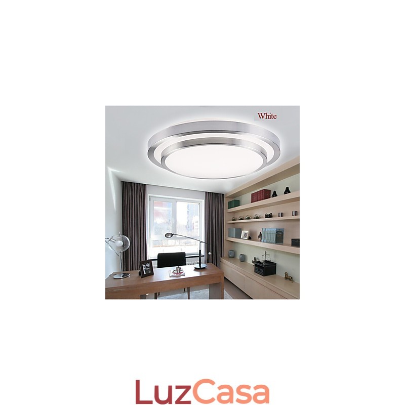 Luminárias embutidas redondas simples modernas diâmetro 35cm