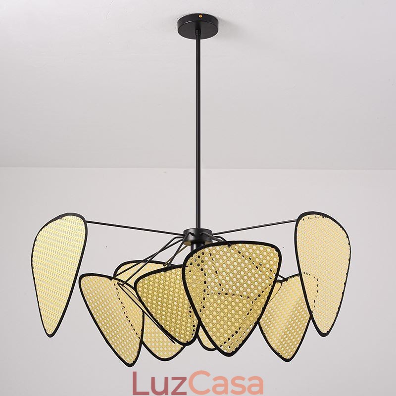 Luminária pendente natural simples feita à mão luminária de teto