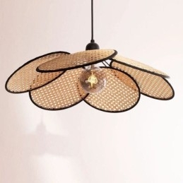 Luminária pendente natural simples feita à mão