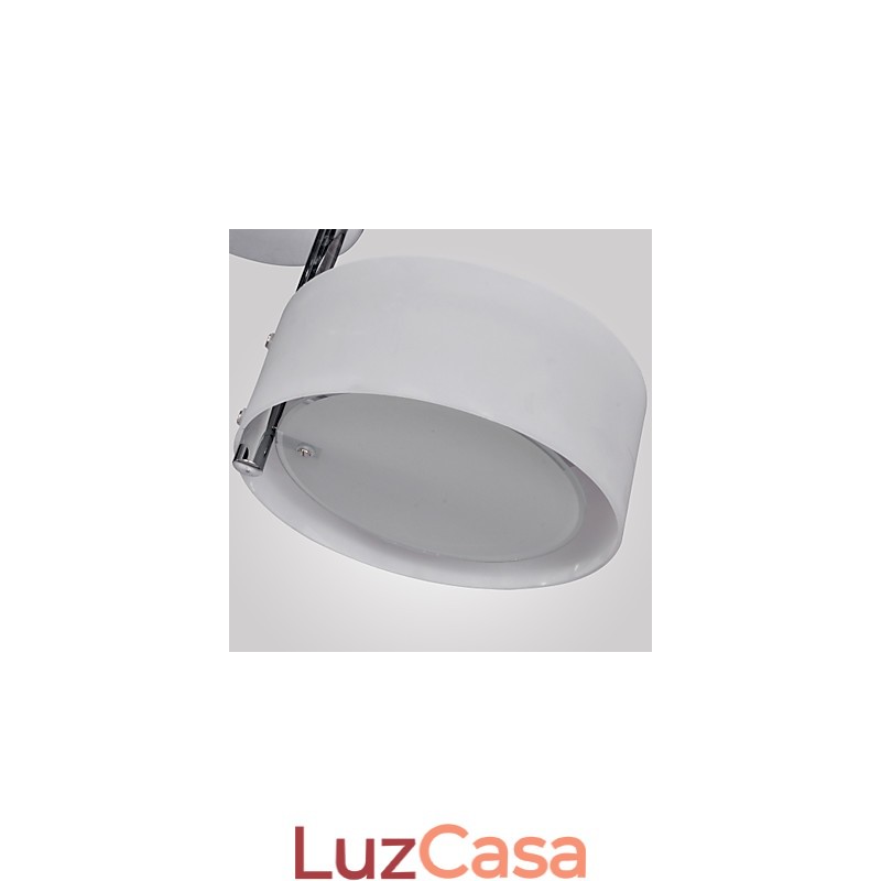 Lustre moderno contemporâneo de metal cromado com montagem embutida