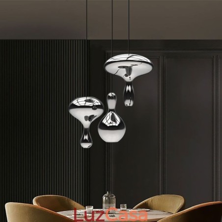 Luminária pendente criativa moderna, simples, de vidro galvanizado, pequena, de teto Luminária pendente criativa moderna, simples, de vidro galvanizado, pequena, de teto