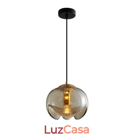 Luminária pendente de vidro Stamen Luminária de teto de ferro forjado minimalista moderna Luminária pendente de vidro Stamen Luminária de teto de ferro forjado minimalista moderna