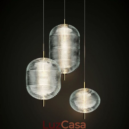 Luz pendente de ondulação de água moderna e minimalista luz de teto de ferro forjado Luz pendente de ondulação de água moderna e minimalista luz de teto de ferro forjado