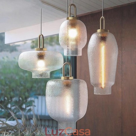Luminária pendente de vidro fosco, moderna, minimalista, de ferro forjado, para teto Luminária pendente de vidro fosco, moderna, minimalista, de ferro forjado, para teto