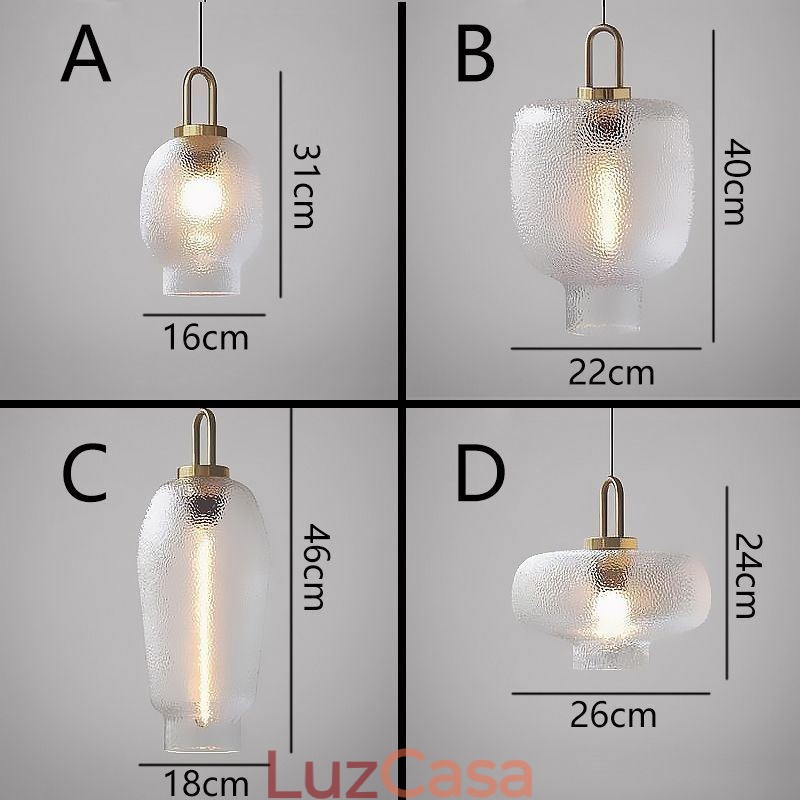 Luminária pendente de vidro fosco, moderna, minimalista, de ferro forjado, para teto