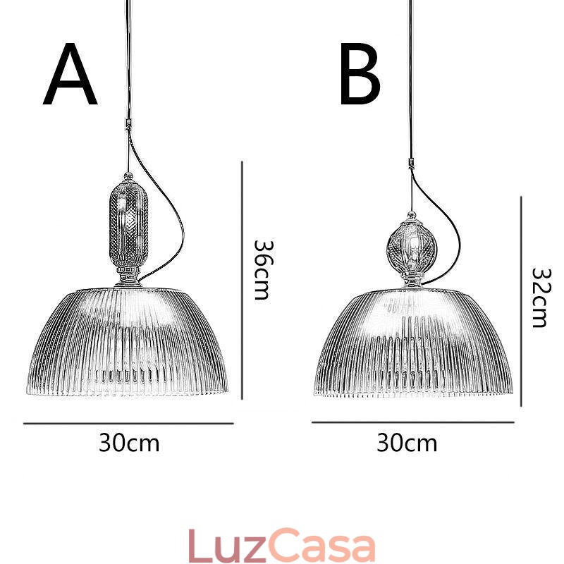 Saia plissada Vidro Pendente Luz Moderna Minimalista Ferro Forjado Pequena Luz de Teto