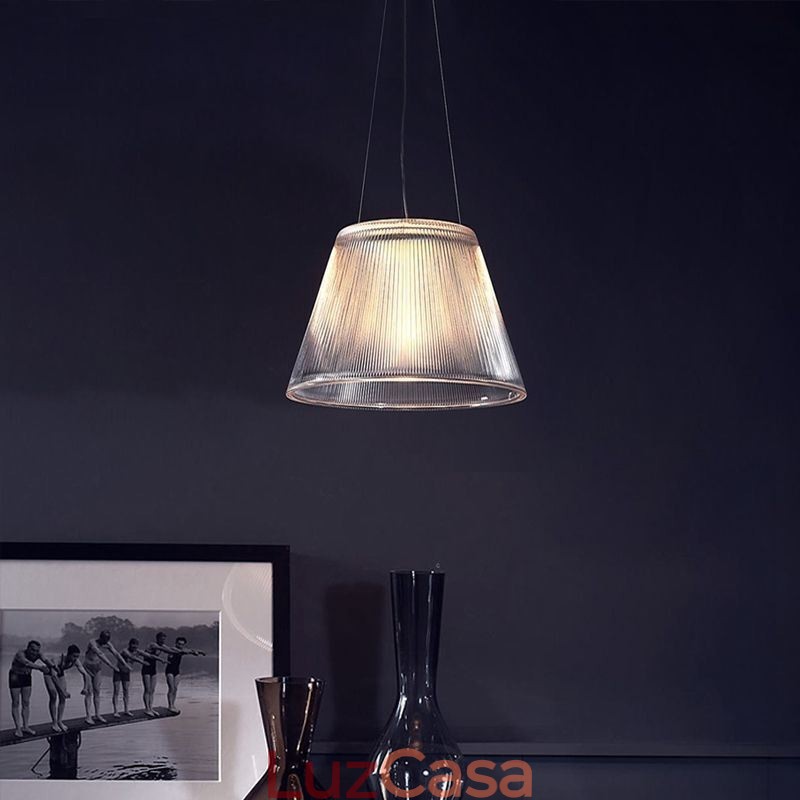 Luminária pendente de vidro moderna e simples, luminária de teto simples