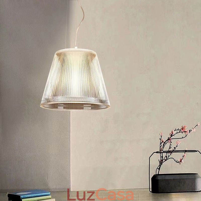 Luminária pendente de vidro moderna e simples, luminária de teto simples