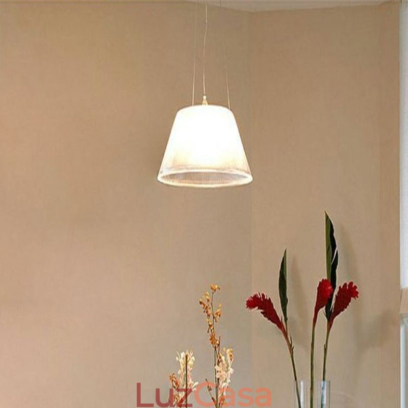 Luminária pendente de vidro moderna e simples, luminária de teto simples