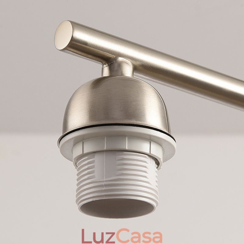 Luminária pendente de vidro nórdico Luminária de teto criativa em ferro forjado