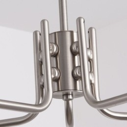 Luminária pendente de vidro nórdico Luminária de teto criativa em ferro forjado