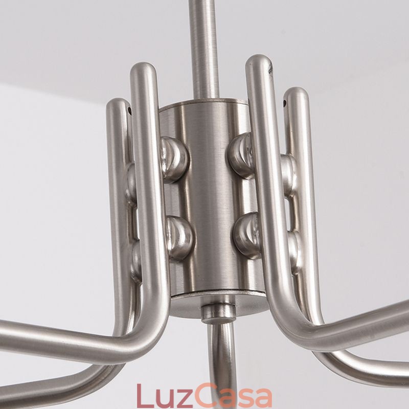 Luminária pendente de vidro nórdico Luminária de teto criativa em ferro forjado