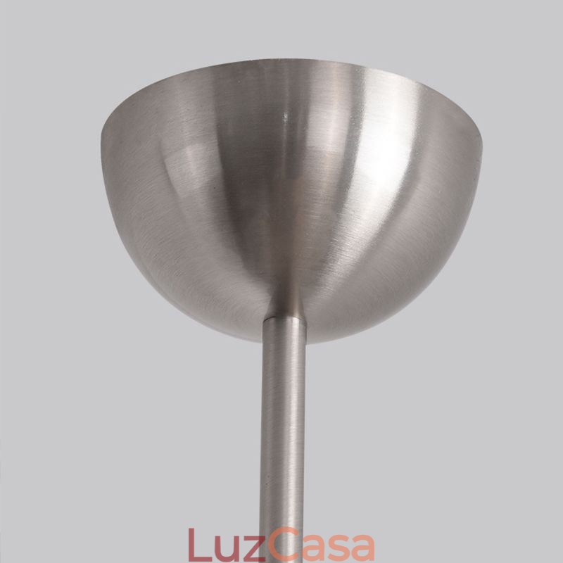 Luminária pendente de vidro nórdico Luminária de teto criativa em ferro forjado