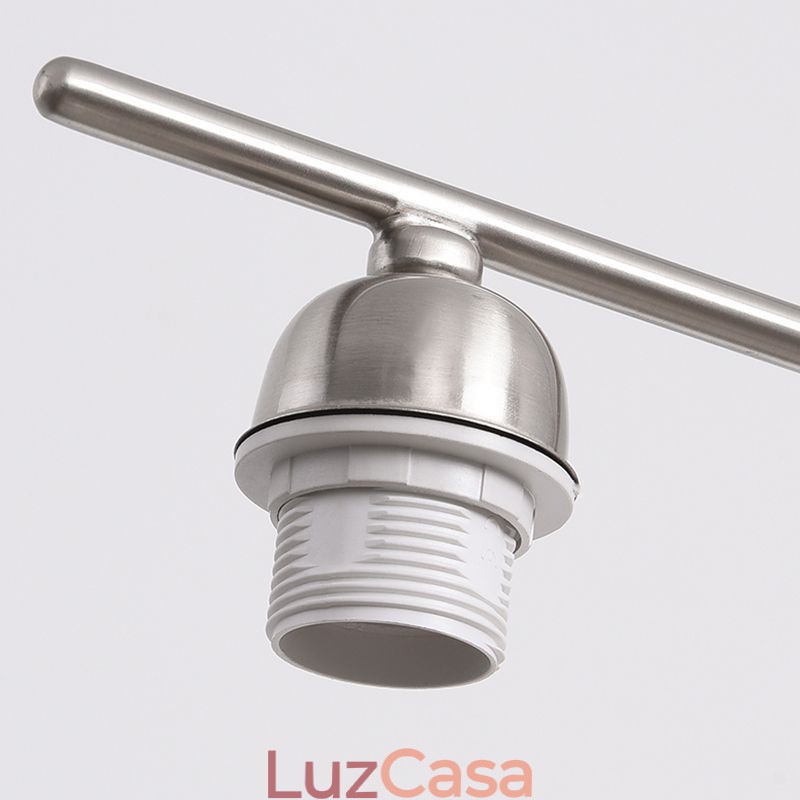Luminária pendente de vidro nórdico Luminária de teto criativa em ferro forjado