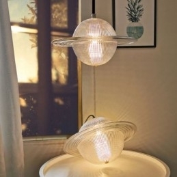 Luminária de teto em forma de pingente de vidro moderno