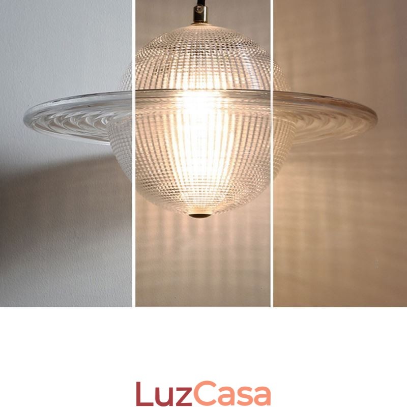 Luminária de teto em forma de pingente de vidro moderno