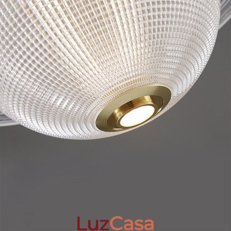 Luminária de teto em forma de pingente de vidro moderno
