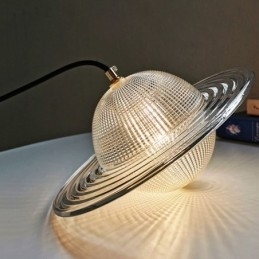 Luminária de teto em forma de pingente de vidro moderno