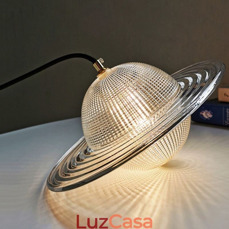 Luminária de teto em forma de pingente de vidro moderno