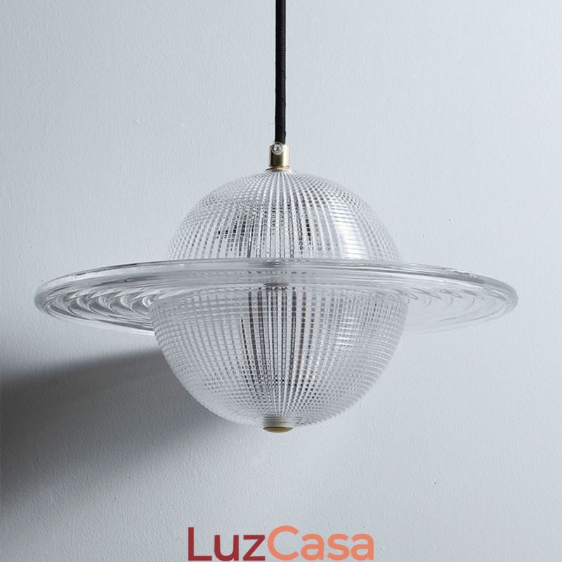 Luminária de teto em forma de pingente de vidro moderno