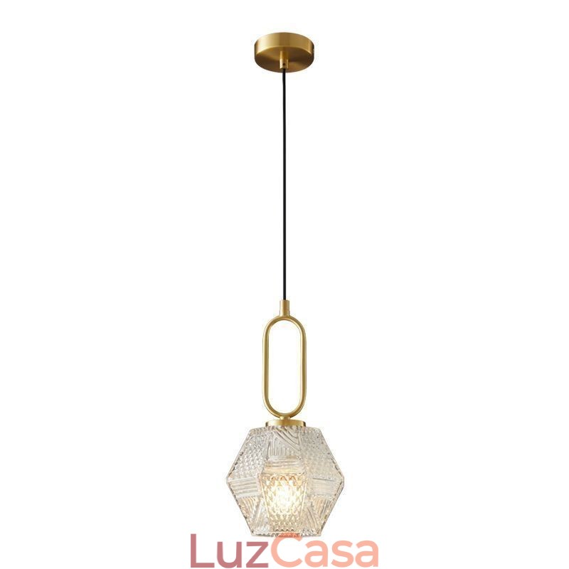 Luminária pendente moderna em vidro para iluminação doméstica Luminária pendente criativa